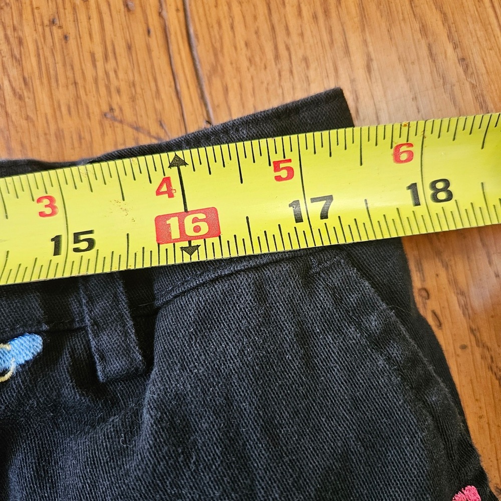Lot of 2 Kim Rogers/Rafaella Black Embroidered Flip Flop/Sunglasses Capris 18W - Picture 8 of 16